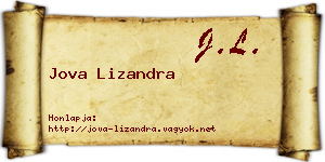 Jova Lizandra névjegykártya